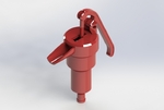  Hand water pump  3d model for 3d printers