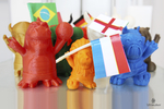  World cup mascots  3d model for 3d printers