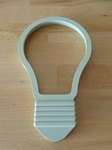 Modelo 3d de Bombilla de luz incandescente símbolo con leds para impresoras 3d