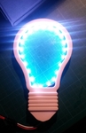  Incandescent light bulb symbol with leds  3d model for 3d printers