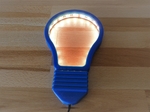  Incandescent light bulb symbol with leds  3d model for 3d printers