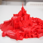 Modelo 3d de Mont saint michel para impresoras 3d