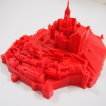 Modelo 3d de Mont saint michel para impresoras 3d