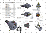 Modelo 3d de Mkiii 50 vatios 3d imprimible de la turbina de viento para impresoras 3d