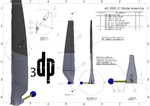 Modelo 3d de Mkiii 50 vatios 3d imprimible de la turbina de viento para impresoras 3d