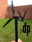 Modelo 3d de Mkiii 50 vatios 3d imprimible de la turbina de viento para impresoras 3d