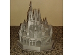  Disney castle  3d model for 3d printers