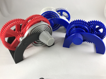 Modelo 3d de Pla / pva primavera motor demostrador para impresoras 3d