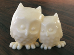  Cuddling owls  3d model for 3d printers