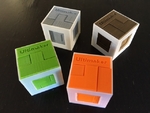  Cube puzzle quartet  3d model for 3d printers