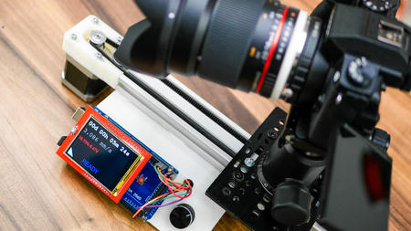 DIY Arduino-based motorized DSLR camera slider with LCD screen