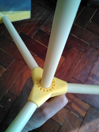 Modelo 3d de Educativa eje vertical de la turbina de viento para impresoras 3d