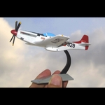 Modelo 3d de P-51d mustang sally auri para impresoras 3d