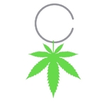  Marijuana leaf jewelry, necklace cannabis  3d model for 3d printers