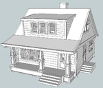  Ho scale lasalle house  3d model for 3d printers