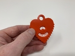  Geared heart message pendant  3d model for 3d printers