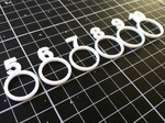  Ring diameter table  3d model for 3d printers