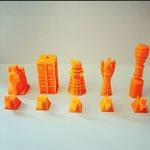  Dr. who chess  3d model for 3d printers