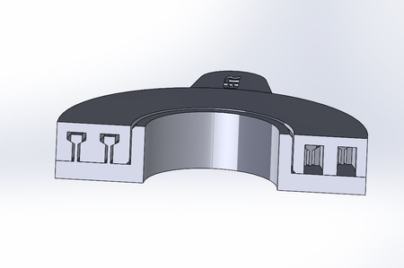 Modelo 3d de T-bloqueo de bayoneta conjunta para impresoras 3d