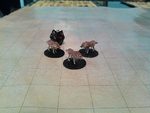  Wolves and worgs for your tabletop game!  3d model for 3d printers