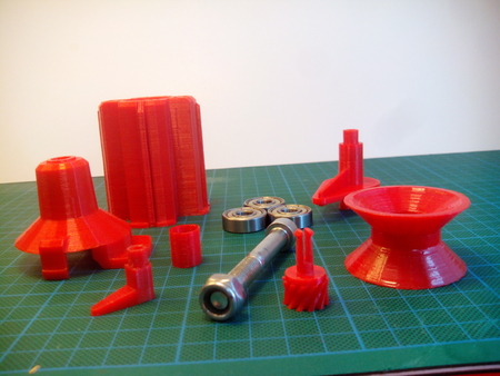  Self-retaining & low-friction spool holder for ultimaker 2  3d model for 3d printers
