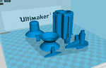  Self-retaining & low-friction spool holder for ultimaker 2  3d model for 3d printers