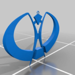  Porte clef burningman  3d model for 3d printers