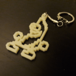  Banana keychain  3d model for 3d printers