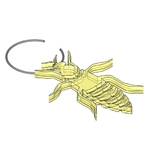  Queen bee jewelry earring, necklace  3d model for 3d printers