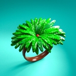 Modelo 3d de Árbol de palma de anillo para impresoras 3d