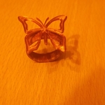 Modelo 3d de Anillo / anillo de mariposa para impresoras 3d