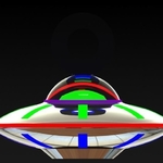  Ufo earring  3d model for 3d printers