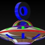  Ufo earring  3d model for 3d printers