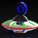  Ufo earring  3d model for 3d printers