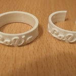  Anillo / ring love  3d model for 3d printers