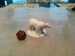  Polar bear for tabletop gaming  3d model for 3d printers