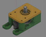  Belt geared um2 feeder upgrade  3d model for 3d printers