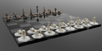 Modelo 3d de Flexible femenino piezas de ajedrez para impresoras 3d