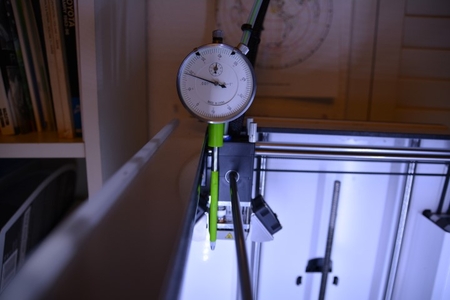 Ultimaker 2 dial indicator mount