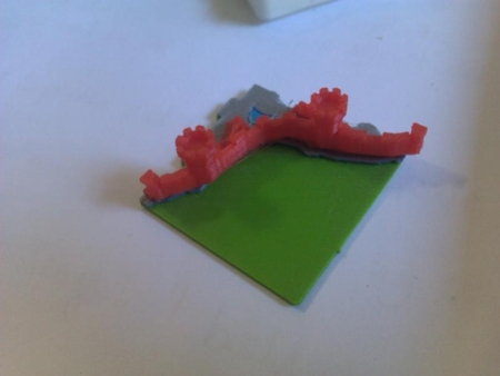 3D Carcassonne game tiles