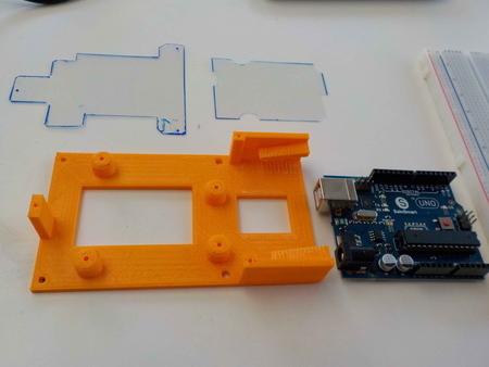 Modelo 3d de Arduino uno + placa  para impresoras 3d