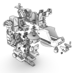  Heavy construction walker (action figure)  3d model for 3d printers