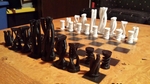  Abstract 3d chess set  3d model for 3d printers