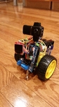  Scru-fe: simple c++ robot with ultra-sonic sensor for education: arduino uno obstacle avoidance maze programming  3d model for 3d printers
