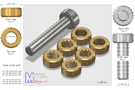 Modelo 3d de La magia de tornillo n°4 para impresoras 3d