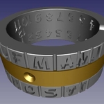 Modelo 3d de Solar anillo o colgante para impresoras 3d