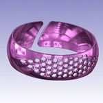  Hexagonal curved bracelet  3d model for 3d printers