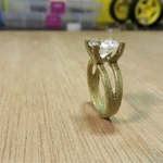 Modelo 3d de Anillo de compromiso para impresoras 3d