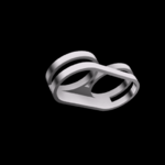 Modelo 3d de Dos del anillo de dedo para impresoras 3d