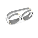 Modelo 3d de Dos del anillo de dedo para impresoras 3d